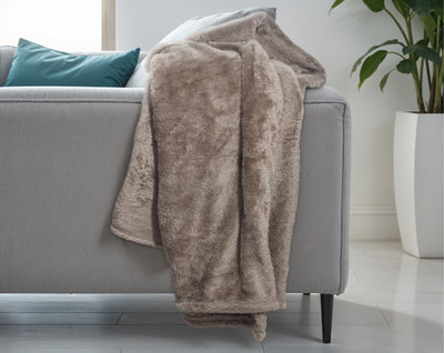 Teddy Viltti / Torkkupeitto Diep Taupe 150 x 200
