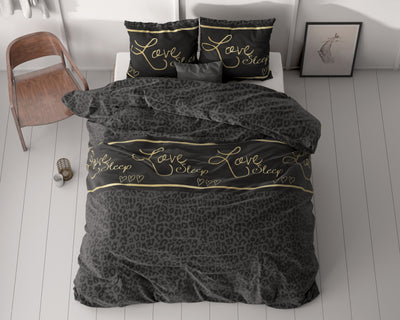 Pussilakanasetti Dark Sleep Musta