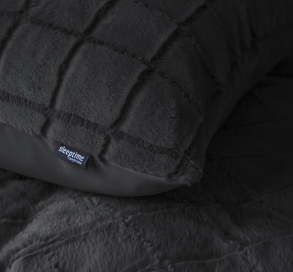 Tekoturkis Pussilakanasetti Musta 140x200/220