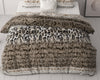 Pussilakanasetti Tiger leopard Taupe