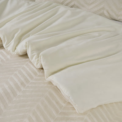 Pussilakanasetti Chevron Teddy Kerma