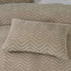 Pussilakanasetti Chevron Teddy Taupe