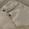 Pussilakanasetti Chevron Teddy Taupe