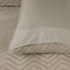 Pussilakanasetti Chevron Teddy Taupe