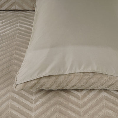 Pussilakanasetti Chevron Teddy Taupe