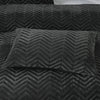Pussilakanasetti Chevron Teddy Antrasiitti