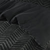 Pussilakanasetti Chevron Teddy Antrasiitti