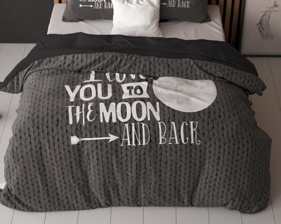 Pussilakanasetti Moon and Back Antrasiitti