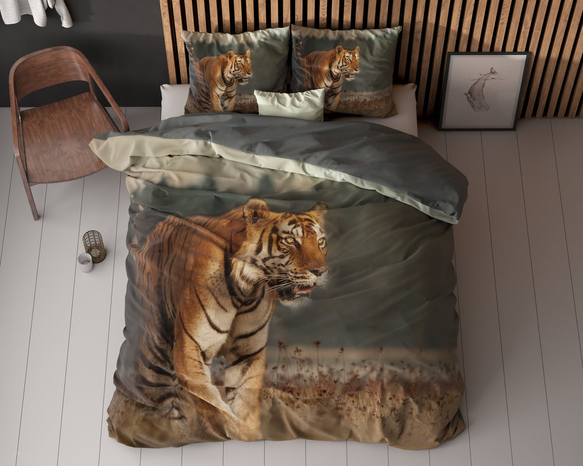 Pussilakanasetti Nature Tiger Taupe