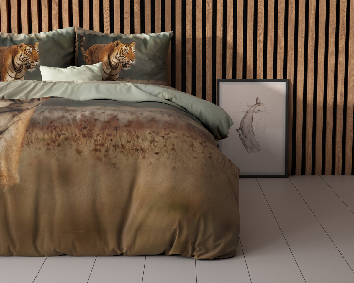Pussilakanasetti Nature Tiger Taupe