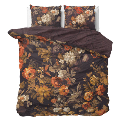 Pussilakanasetti Art flowers Ruskea
