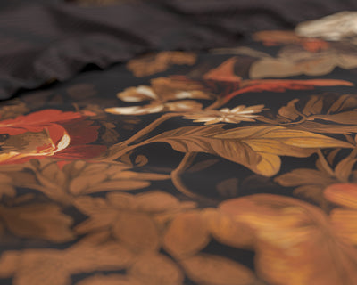 Pussilakanasetti Art flowers Ruskea