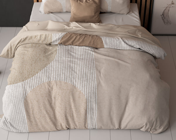 Teddy Print Crème Vuodevaatesetti 240 x 200/220