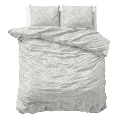Pussilakanasetti Rattan Zilver Harmaa
