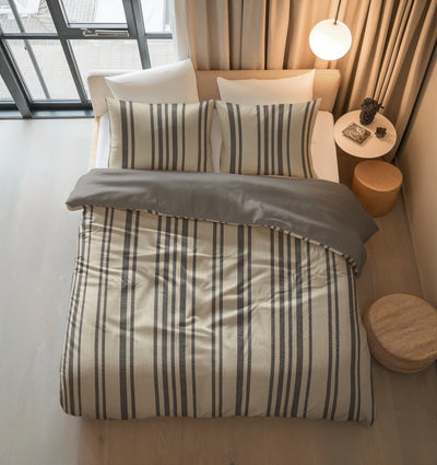 Pussilakanasetti Linear Linen Sand