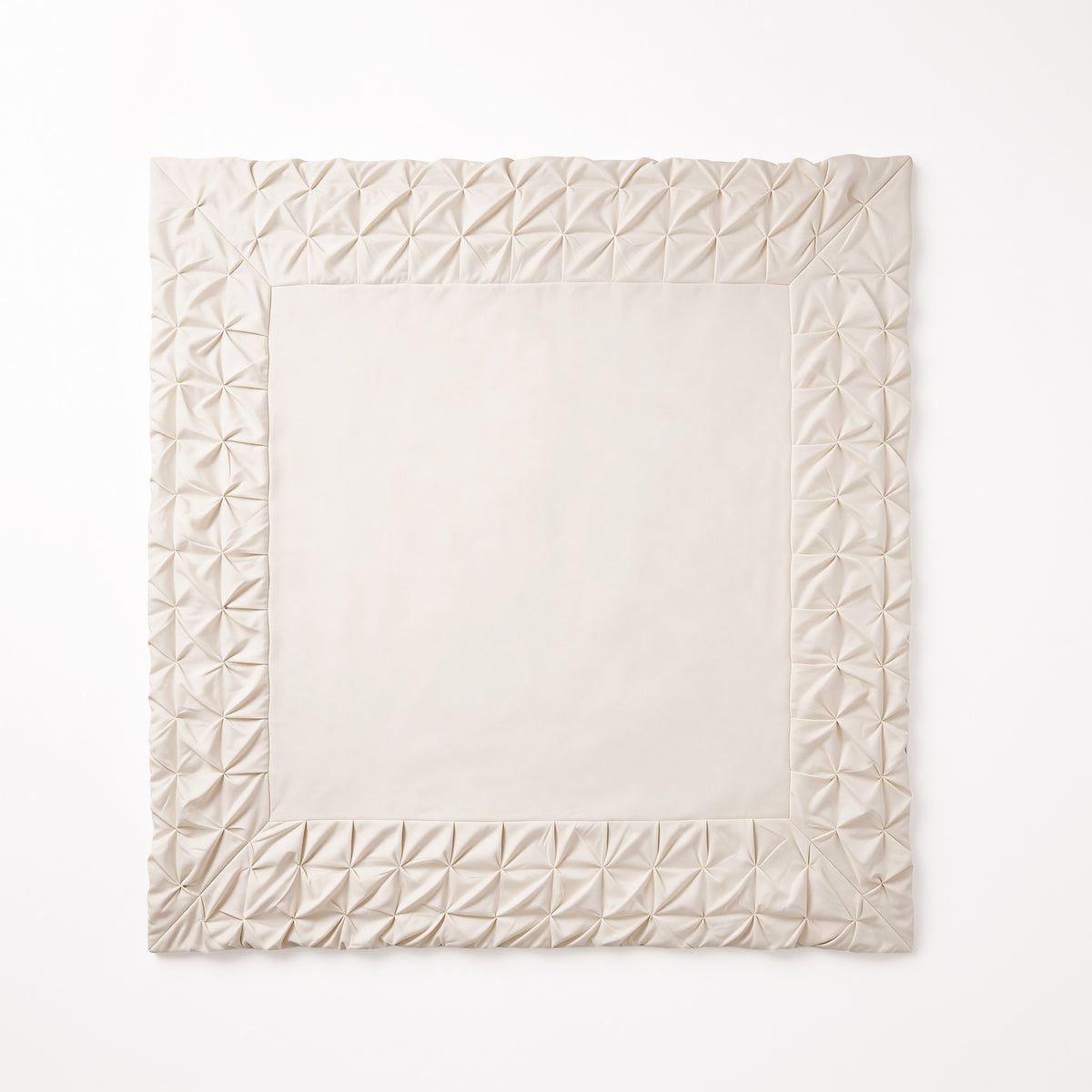 VUODEVAATTEET - Border Pintuck Beige Pussilakanasetti