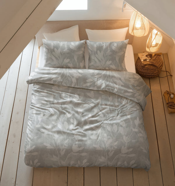 Flanellipussilakana Rosa Harmaa 140 x 200/220