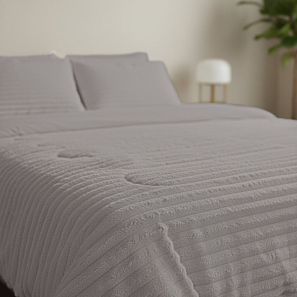VUODEVAATTEET - Lazy peitto Rib premium Taupe/Harmaa Tyynyliinoilla