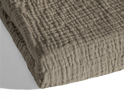 Mousseline Pussilakana Taupe 140x200 + Tyynyliina