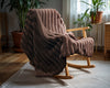 Ribattu Tekoturkispeitto Taupe 150 x 200 cm