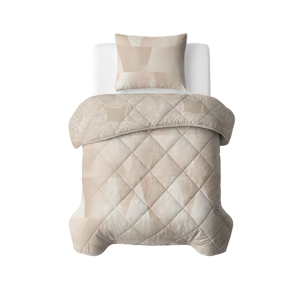 VUODEVAATTEET - Lazy peitto Warm Triangles hiekka/Beige tyynyliinoilla