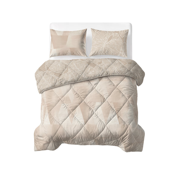 VUODEVAATTEET - Lazy peitto Warm Triangles hiekka/Beige tyynyliinoilla