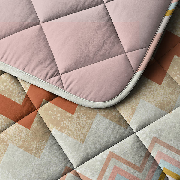 Lazy Dekbed Lizzy Beige/Roosa Peitto ja Tyynysetti 240x220