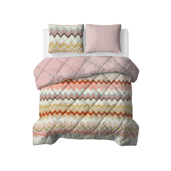 Lazy Dekbed Lizzy Beige/Roosa Peitto ja Tyynysetti 240x220