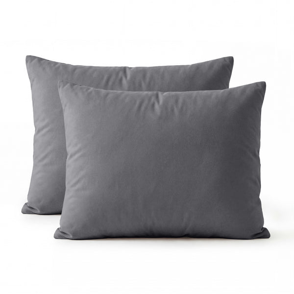 VUODEVAATTEET - Lazy Tyynyliina Percale 2Pack Antrasiitti
