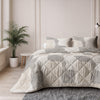 VUODEVAATTEET - Lazy peitto puuvilla ruudullinen Beige/harmaa