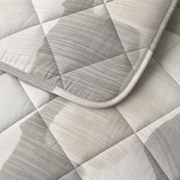 VUODEVAATTEET - Lazy peitto puuvilla ruudullinen Beige/harmaa