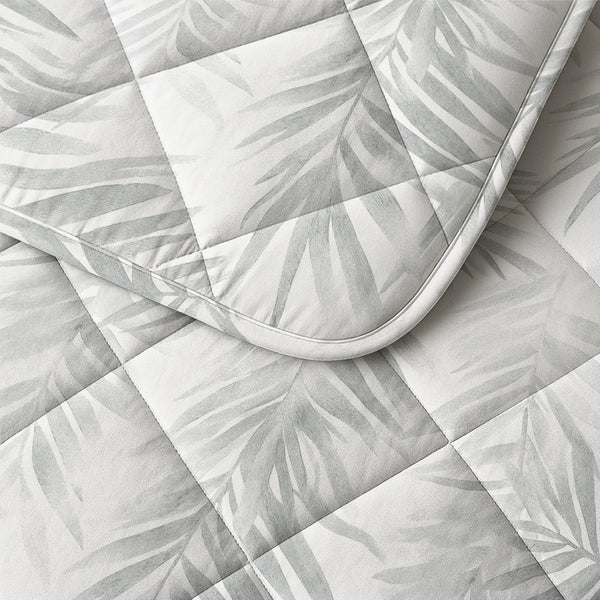 VUODEVAATTEET - Lazy peitto Puuvilla Vinto Valkoinen/Harmaa