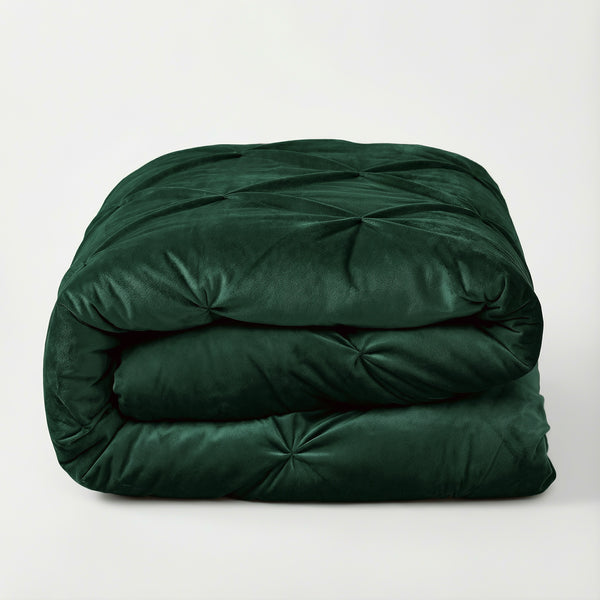 VUODEVAATTEET - Lazy Velvet Pintuck vihreä Lazy peitto