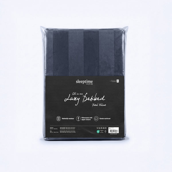 VUODEVAATTEET - Hotel Velvet 2-pack tyynyliinat tummansininen