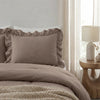 VUODEVAATTEET - Lazy peitto Ruffles Taupe