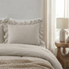VUODEVAATTEET - Lazy Ruffles Tyynyliina 2pack Taupe/Harmaa