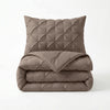 VUODEVAATTEET - Lazy peitto Pintuck Taupe