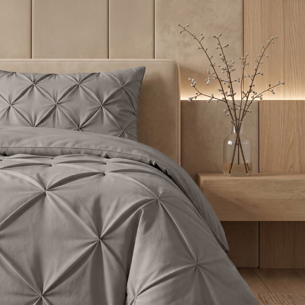 VUODEVAATTEET - Lazy peitto Pintuck Taupe/Harmaa