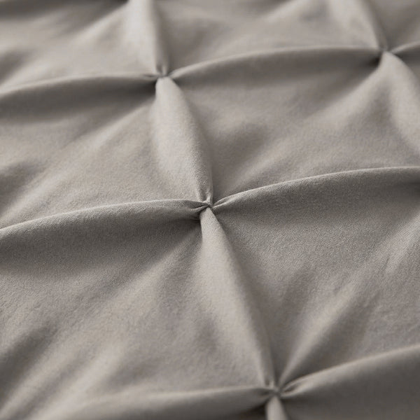 VUODEVAATTEET - Lazy peitto Pintuck Taupe/Harmaa