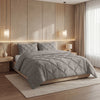 VUODEVAATTEET - Lazy peitto Pintuck Taupe/Harmaa