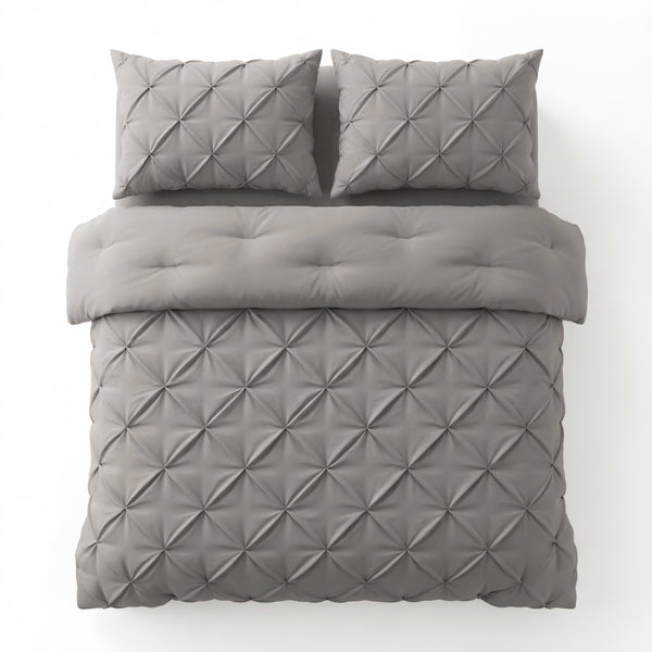 VUODEVAATTEET - Lazy peitto Pintuck Taupe/Harmaa