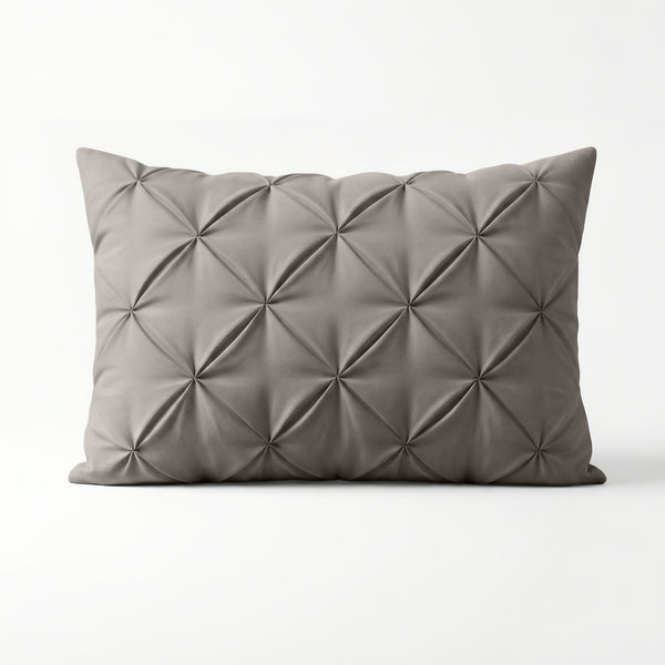 VUODEVAATTEET - Lazy Pintuck Tyynyliina 2-pack Taupe/Harmaa