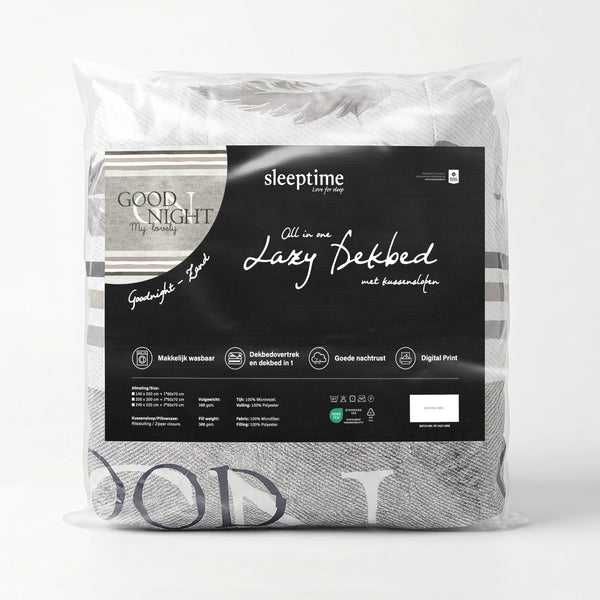VUODEVAATTEET - Lazy peitto Goodnight hiekka tyynyliinoilla