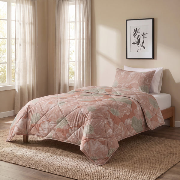 VUODEVAATTEET - Lazy peitto Veer Terrcacotta Tyynyliinoilla