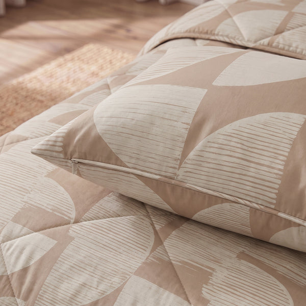 VUODEVAATTEET - Lazy peitto Modern Geo Hiekka Tyynyliinoilla