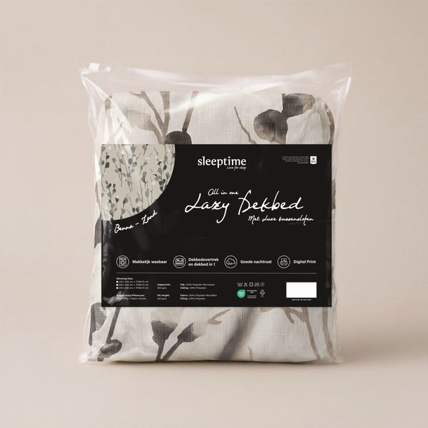 VUODEVAATTEET - Lazy peitto Benna hiekka tyynyliinoilla