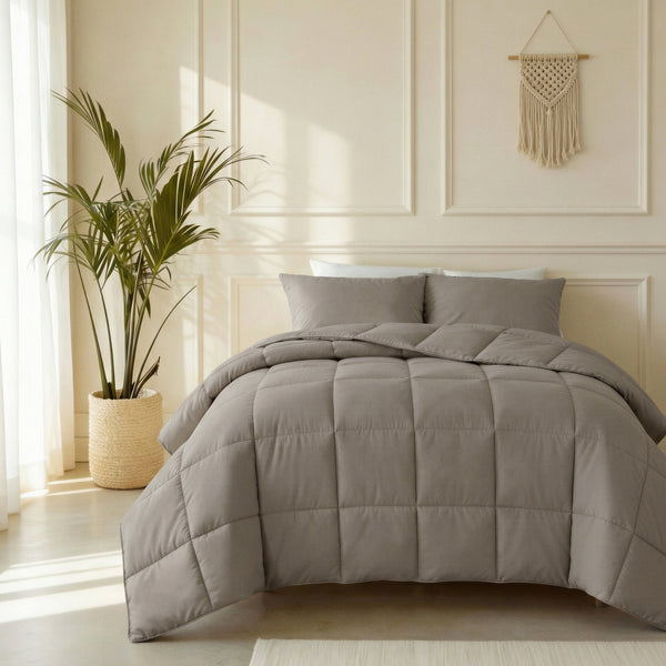 VUODEVAATTEET - Lazy peitto Percale taupenruskea