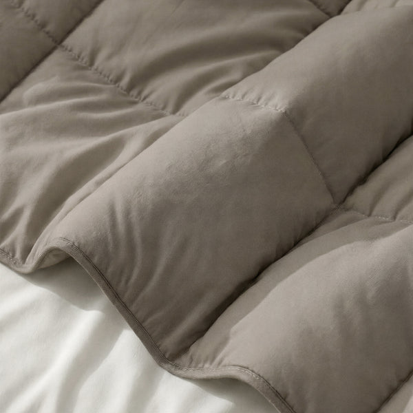 VUODEVAATTEET - Lazy peitto Percale taupenruskea