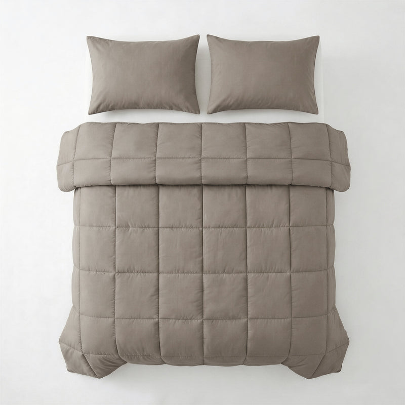 VUODEVAATTEET - Lazy peitto Percale taupenruskea
