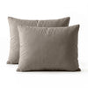 VUODEVAATTEET - Lazy Tyynyliina Percale 2Pack Taupe Ruskea